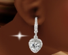Heart Diamond Earrings
