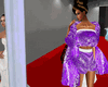 Purple bridemaid shawl