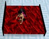 9 Pose Hot Red Silk Bed