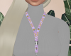 pink lakers lanyard