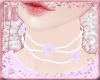 |H| Lilac Roses Choker
