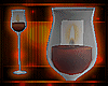 [Key]Candle Glass Wine