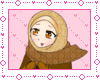 anime girl +winter Hijab