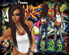 ~T~ Crimped Coffee Brown