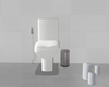 :3 Toilet White Set