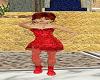 Red Velvet Corset Dress