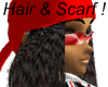 hair-Amber Red ScarfWavy