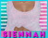 Pink Blue Fuzzy Sweater