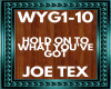 joe tex WYG1-10