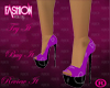PVC purple heels