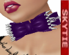 Purple Spiked Bow