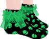 Ankle Green Alien Socks