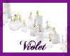 (V) white candles