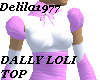 Dally Loli Top-Pink/Wt