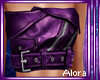 (A) Purple Leather Top