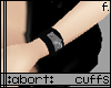 :a: Black O-Ring Cuffs F