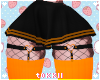 T|Bun Skirt Org/Blk