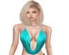 sky blue shimmery top