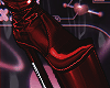Latex boots red