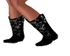 cow girl boots black