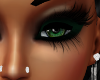 Green/Black Eye Makeup