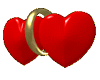 sticker  heart red