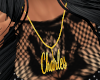 GOLD CHARLES NECKLACE-F