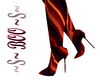 red fantasy high heels