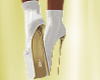 T- Boots Pl. white/gold