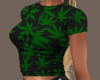 Weed Tee - Black/Green
