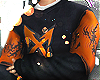 Orange Black  x Sweater