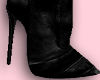E* Black Leather Boots