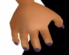 purple nails hands 