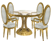{AL} White & Gold Table