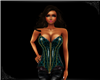 Teal Chained Corset