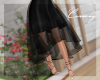C- High Low Skirt BLACK