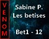 Sabine P - Les betises