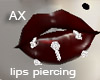 *AX*Silver Lips Piercing