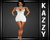 }KC{White Showgirl Dress