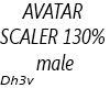 Avatar scaler 130% Male