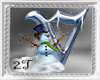 ~2T~ V  Letter Snow Man