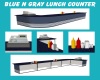BLUE/GRAY LUNCH COUNTER