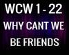 WHY CANT WE BE FRIENDS