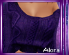 (A) Dark Purple Sweater
