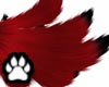 Red Blk Kitsune Tail