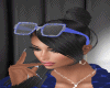 Glasses blue X!