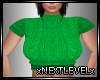 Cropped Sweater Green