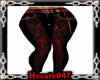 pantalon rouge noir sexy