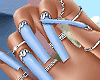 💙 Blue Diamond Nails