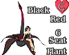 FlowerSeat1 Black Red